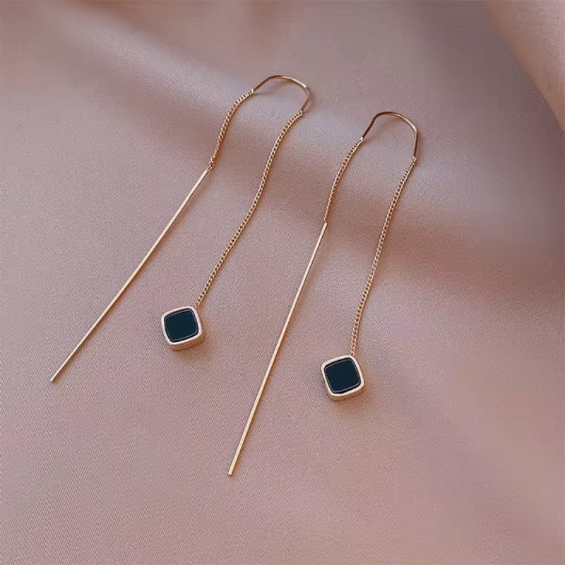 Exquisite Crystal Drop Earrings – Long Hanging Bee, Butterfly & Flower Design for Women, Elegant Zircon Piercing Jewelry Accessories