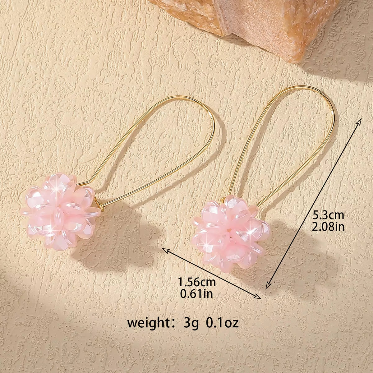 Korean Style Shell Dangle Earrings – White Crystal Zircon Flower Drop Earrings for Women, Elegant Bridal & Party Jewelry Accessories